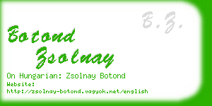 botond zsolnay business card